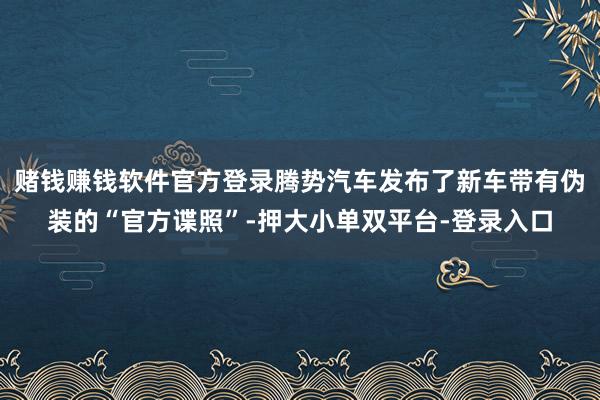 赌钱赚钱软件官方登录腾势汽车发布了新车带有伪装的“官方谍照”-押大小单双平台-登录入口